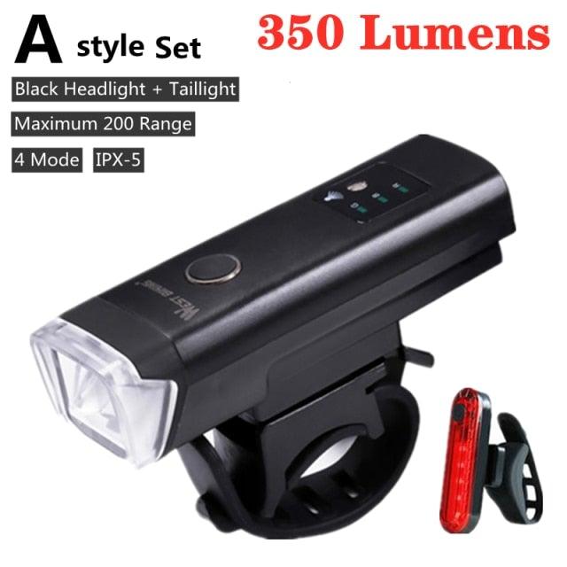 Front Bicycle Light USB Rechargeable LED Bike Light Waterproof Cycling Headlight Climbing Safety Flashlight Lamps Bike Light Super Bright Bicycle Light Easy To Install Fits All Bikes Headlights With Modes - UrbanCycling.com