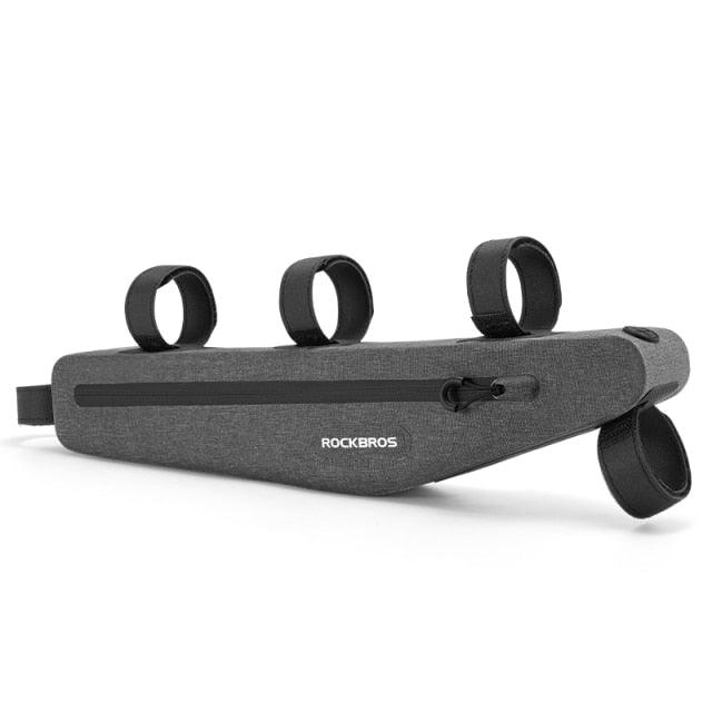 Full Waterproof Bike Bag Front Tube Double Zipper Scratch - resistant Bicycle Bag Bike Accessories Bicycle Top Tube Fashion Bag Water Resistant Cycling Pack Bike Pouch Storage Bag 1.5L - UrbanCycling.com