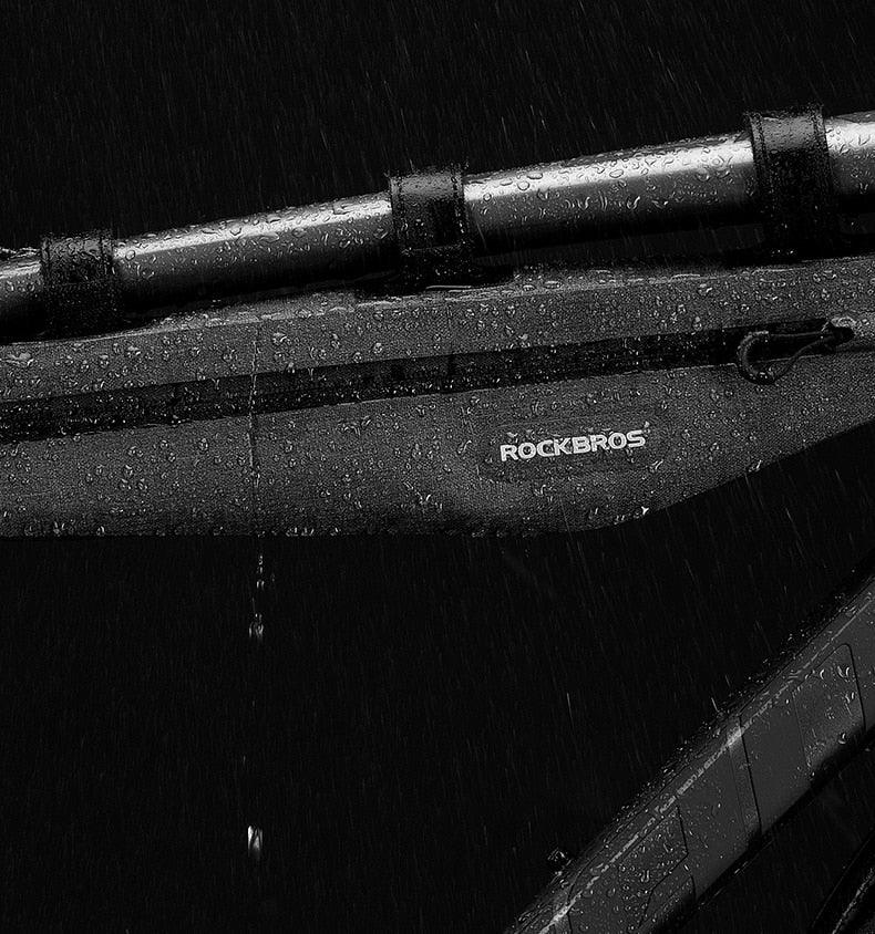 Full Waterproof Bike Bag Front Tube Double Zipper Scratch - resistant Bicycle Bag Bike Accessories Bicycle Top Tube Fashion Bag Water Resistant Cycling Pack Bike Pouch Storage Bag 1.5L - UrbanCycling.com