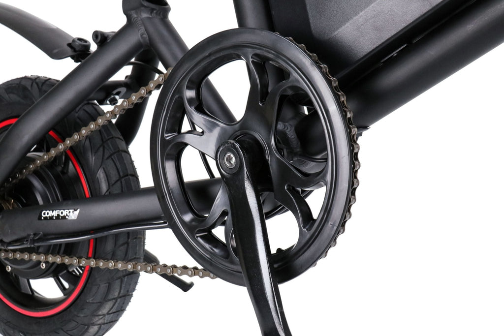 GlareWheel 12'' Foldable Electric Bike Urban Fashion X5 White - UrbanCycling.com