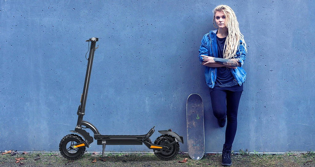 GlareWheel ES - S15 All Terrain Electric Scooter with Ski Convert Kit - UrbanCycling.com