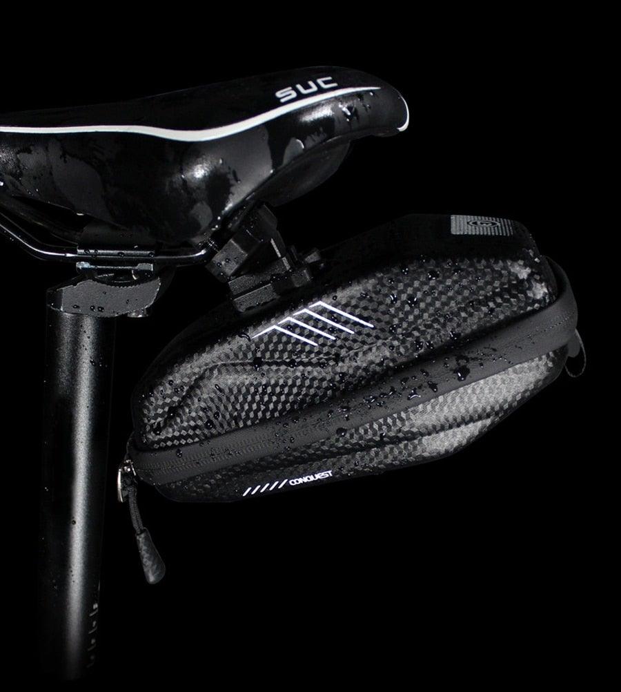 Hard Shell Bicycle Bag Waterproof Cycling Road Bike Tool Bag Night Reflective Bag Bike Accessories Bike Bag Bicycle Bag Under Hard Shell Bike Seat Bag with Silver Reflective Strip Bike Bag For Mountain Road Bike - UrbanCycling.com