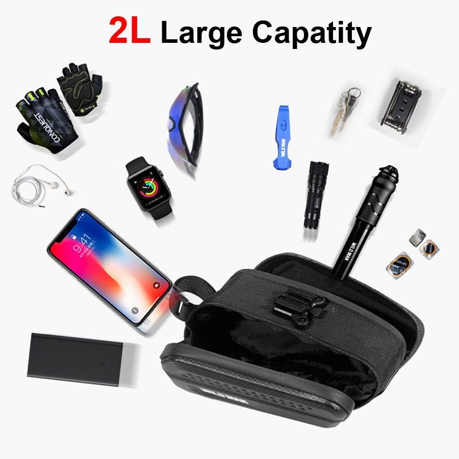 Hard Shell Bicycle Bag Waterproof Cycling Road Bike Tool Bag Night Reflective Bag Bike Accessories Bike Bag Bicycle Bag Under Hard Shell Bike Seat Bag with Silver Reflective Strip Bike Bag For Mountain Road Bike - UrbanCycling.com