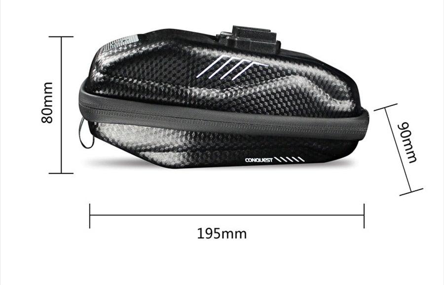 Hard Shell Bicycle Bag Waterproof Cycling Road Bike Tool Bag Night Reflective Bag Bike Accessories Bike Bag Bicycle Bag Under Hard Shell Bike Seat Bag with Silver Reflective Strip Bike Bag For Mountain Road Bike - UrbanCycling.com