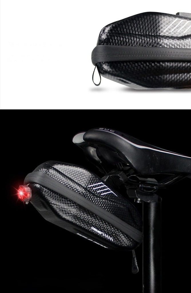 Hard Shell Bicycle Bag Waterproof Cycling Road Bike Tool Bag Night Reflective Bag Bike Accessories Bike Bag Bicycle Bag Under Hard Shell Bike Seat Bag with Silver Reflective Strip Bike Bag For Mountain Road Bike - UrbanCycling.com