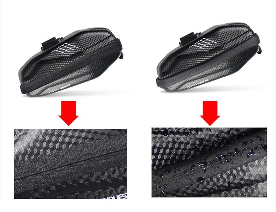 Hard Shell Bicycle Bag Waterproof Cycling Road Bike Tool Bag Night Reflective Bag Bike Accessories Bike Bag Bicycle Bag Under Hard Shell Bike Seat Bag with Silver Reflective Strip Bike Bag For Mountain Road Bike - UrbanCycling.com