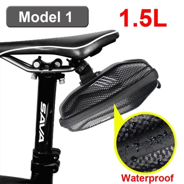 Hard Shell Bicycle Bag Waterproof Cycling Road Bike Tool Bag Night Reflective Bag Bike Accessories Bike Bag Bicycle Bag Under Hard Shell Bike Seat Bag with Silver Reflective Strip Bike Bag For Mountain Road Bike - UrbanCycling.com