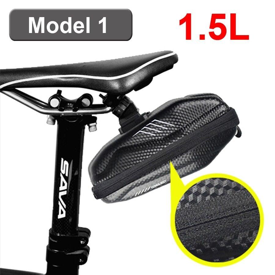 Hard Shell Bicycle Bag Waterproof Cycling Road Bike Tool Bag Night Reflective Bag Bike Accessories Bike Bag Bicycle Bag Under Hard Shell Bike Seat Bag with Silver Reflective Strip Bike Bag For Mountain Road Bike - UrbanCycling.com