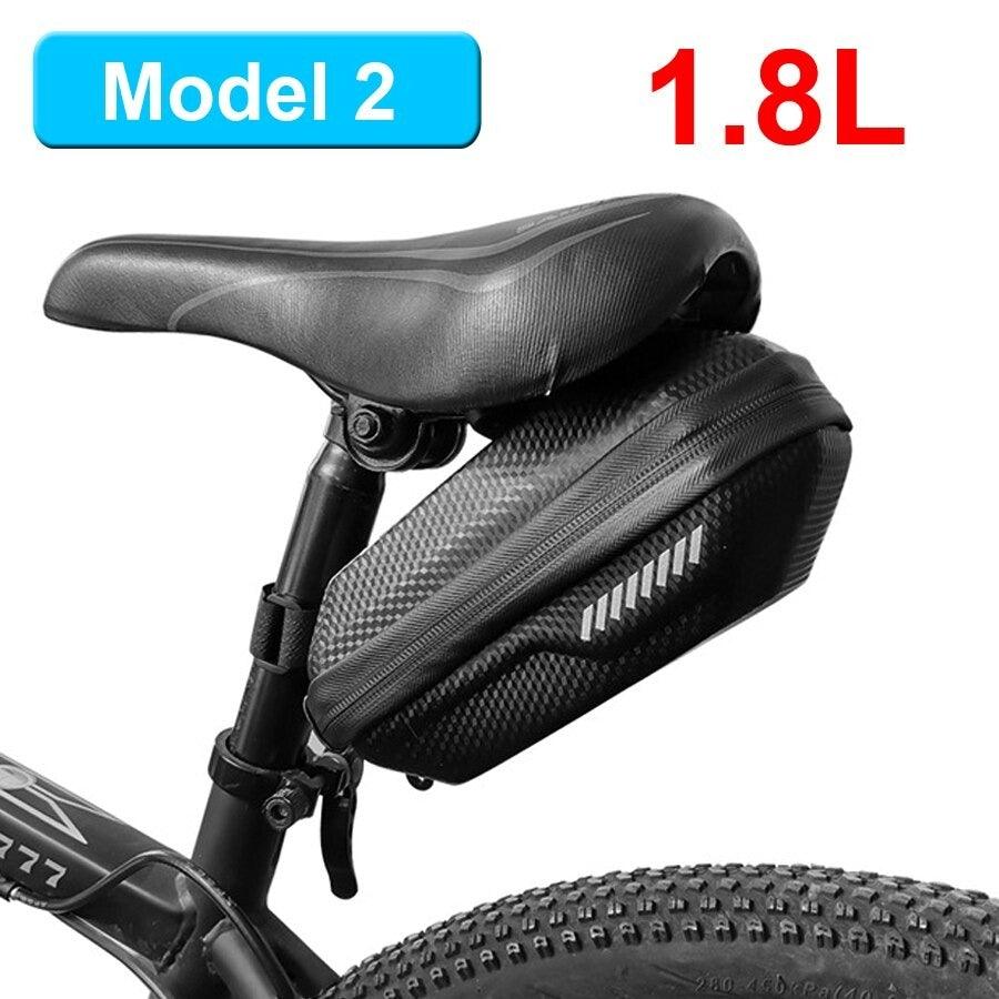 Hard Shell Bicycle Bag Waterproof Cycling Road Bike Tool Bag Night Reflective Bag Bike Accessories Bike Bag Bicycle Bag Under Hard Shell Bike Seat Bag with Silver Reflective Strip Bike Bag For Mountain Road Bike - UrbanCycling.com