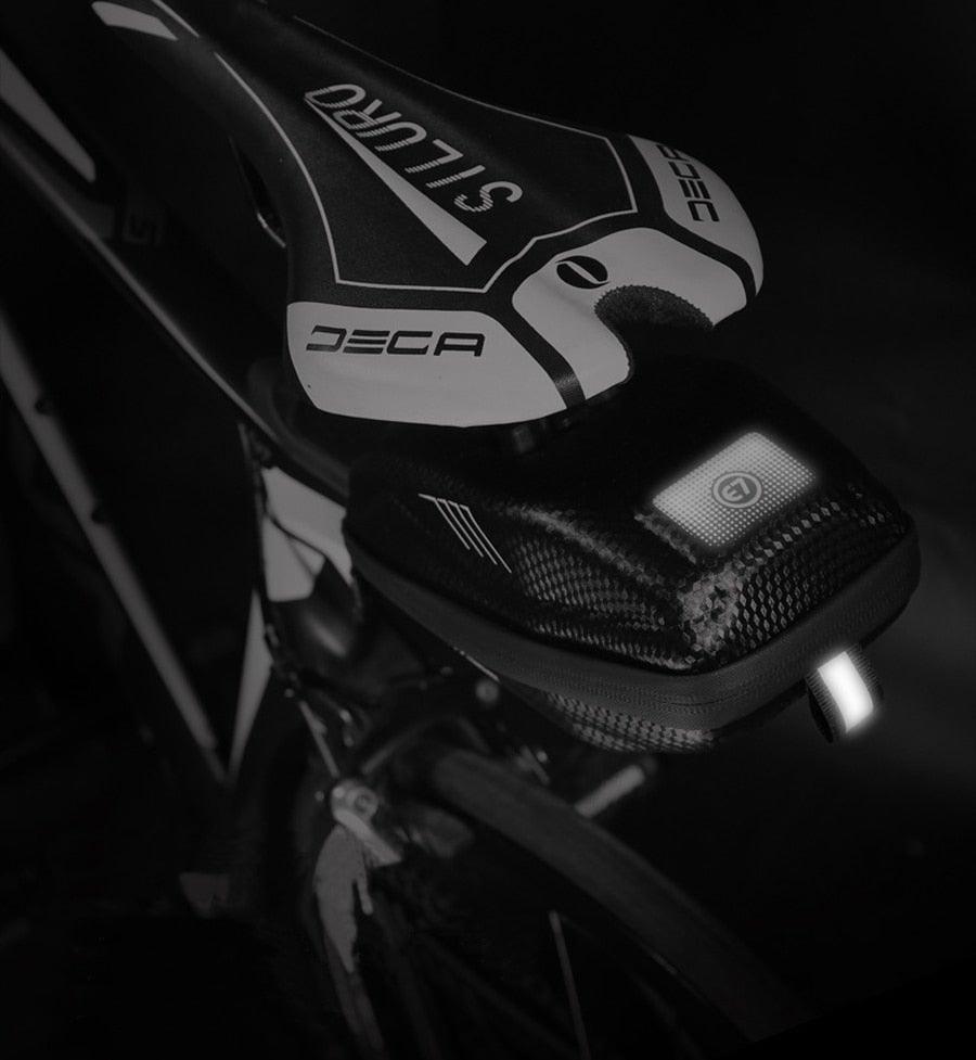 Hard Shell Bicycle Bag Waterproof Cycling Road Bike Tool Bag Night Reflective Bag Bike Accessories Bike Bag Bicycle Bag Under Hard Shell Bike Seat Bag with Silver Reflective Strip Bike Bag For Mountain Road Bike - UrbanCycling.com