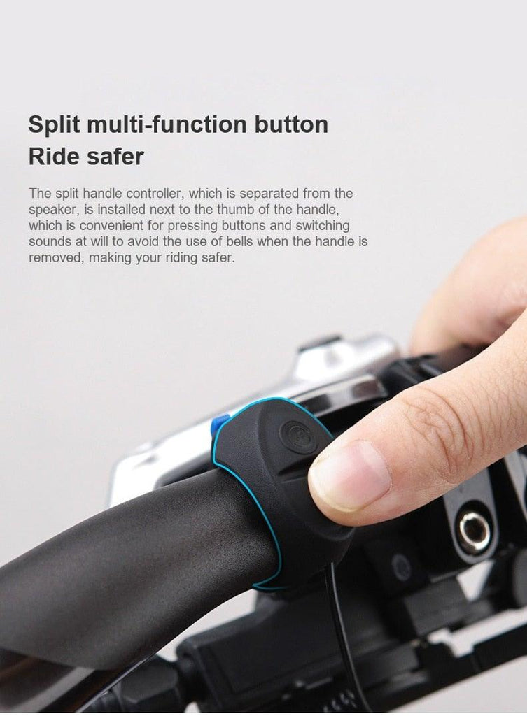 High Bicycle Electric Bell Invisible Waterproof Bike Horn For Scooter USB Charging Riding Equipment Accessory Electric Bike Horn Cycling Bicycle Scooter Horn With Rechargeable Battery - UrbanCycling.com