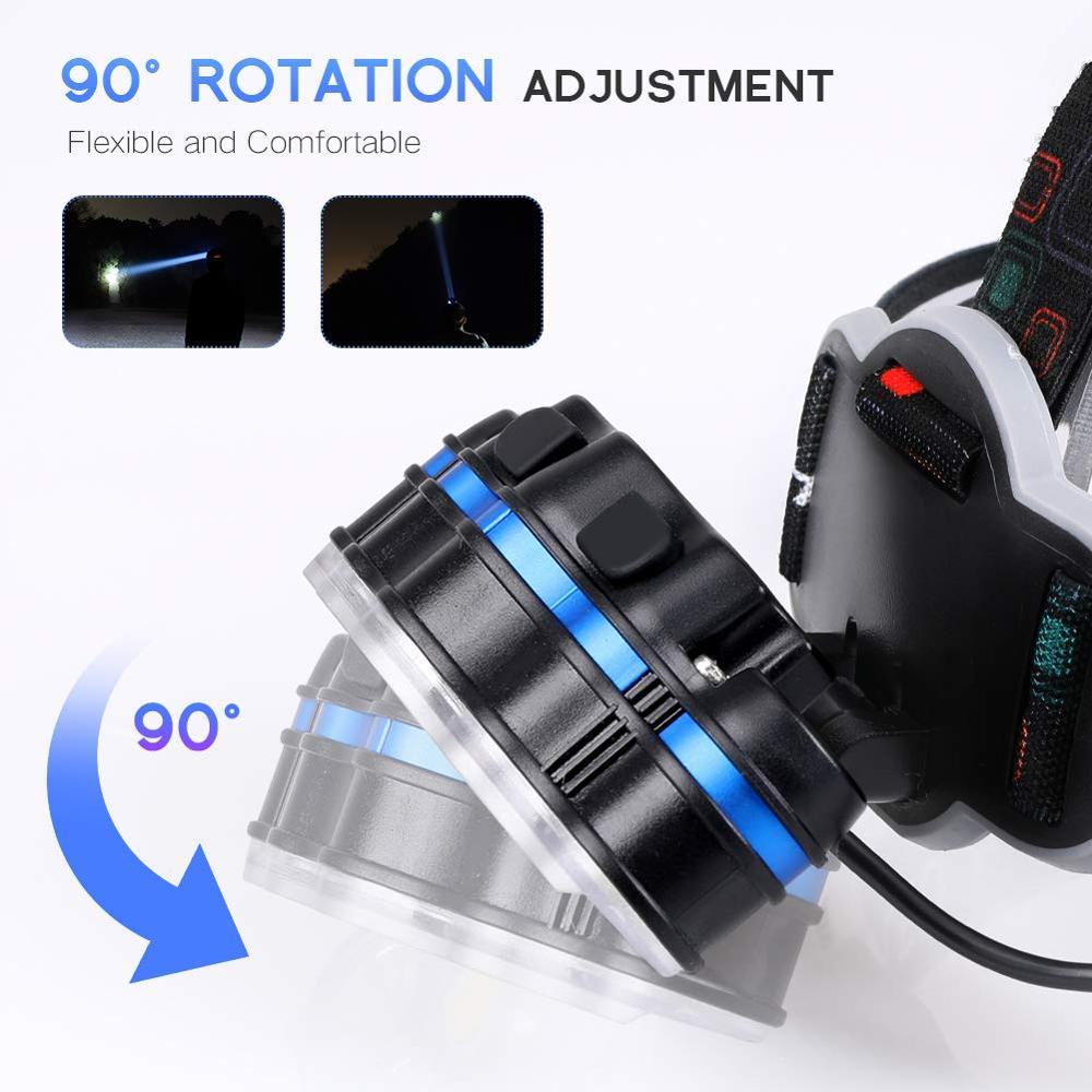 High Lumen Ultra Bright Powerful Rechargeable LED Headlamp USB Head Lamp 7 LED Headlight Head Flashlight Waterproof Flashlight Head Torch For Outdoor Camping Cycling Running Fishing - UrbanCycling.com