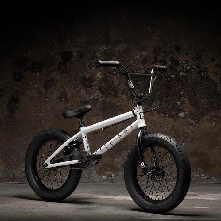 Kink 2023 Carve 16" Complete BMX Bike - Gloss Digital White - UrbanCycling.com