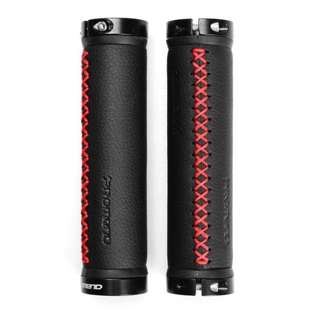 Leather City Mountain Bike Handlebar Cover Handle Grips Bar End Non - slip Aluminum Lock Ergonomic Design Non - Slip Microfiber Leather Bicycle Grip With Aluminum Alloy Dual Lock - On Bicycle Handle Bar Covers For Mountain Road Bike - UrbanCycling.com