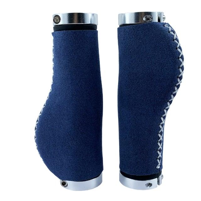 Leather City Mountain Bike Handlebar Cover Handle Grips Bar End Non - slip Aluminum Lock Ergonomic Design Non - Slip Microfiber Leather Bicycle Grip With Aluminum Alloy Dual Lock - On Bicycle Handle Bar Covers For Mountain Road Bike - UrbanCycling.com