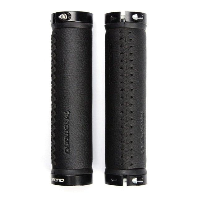 Leather City Mountain Bike Handlebar Cover Handle Grips Bar End Non - slip Aluminum Lock Ergonomic Design Non - Slip Microfiber Leather Bicycle Grip With Aluminum Alloy Dual Lock - On Bicycle Handle Bar Covers For Mountain Road Bike - UrbanCycling.com