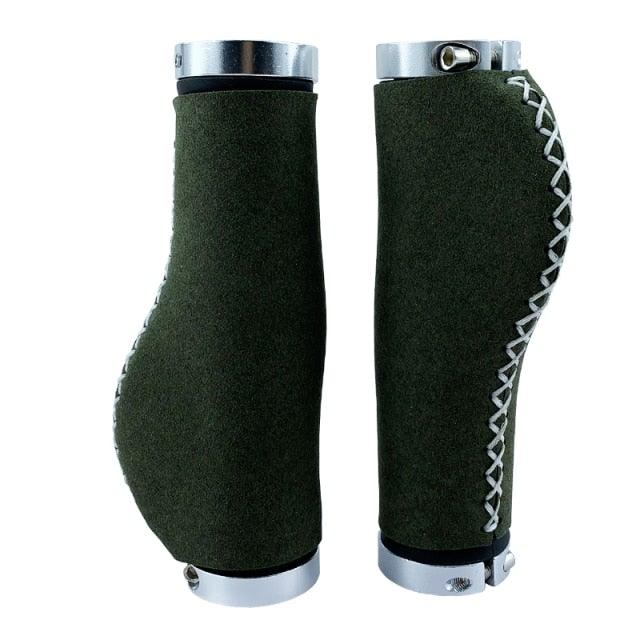 Leather City Mountain Bike Handlebar Cover Handle Grips Bar End Non - slip Aluminum Lock Ergonomic Design Non - Slip Microfiber Leather Bicycle Grip With Aluminum Alloy Dual Lock - On Bicycle Handle Bar Covers For Mountain Road Bike - UrbanCycling.com