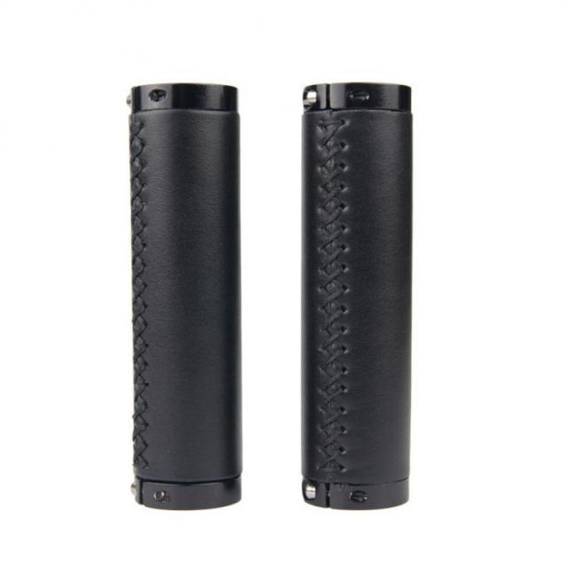 Leather Mountain Bike Scooter Bicycle Handlebar Cover Handle Grips Non - Slip Lock - on Bike Handlebar Grips Locking Non - Slip - PU Bicycle Handle Grip Bike Grips Widen Holding Surface For Cycling Mountain And Bicycles - UrbanCycling.com