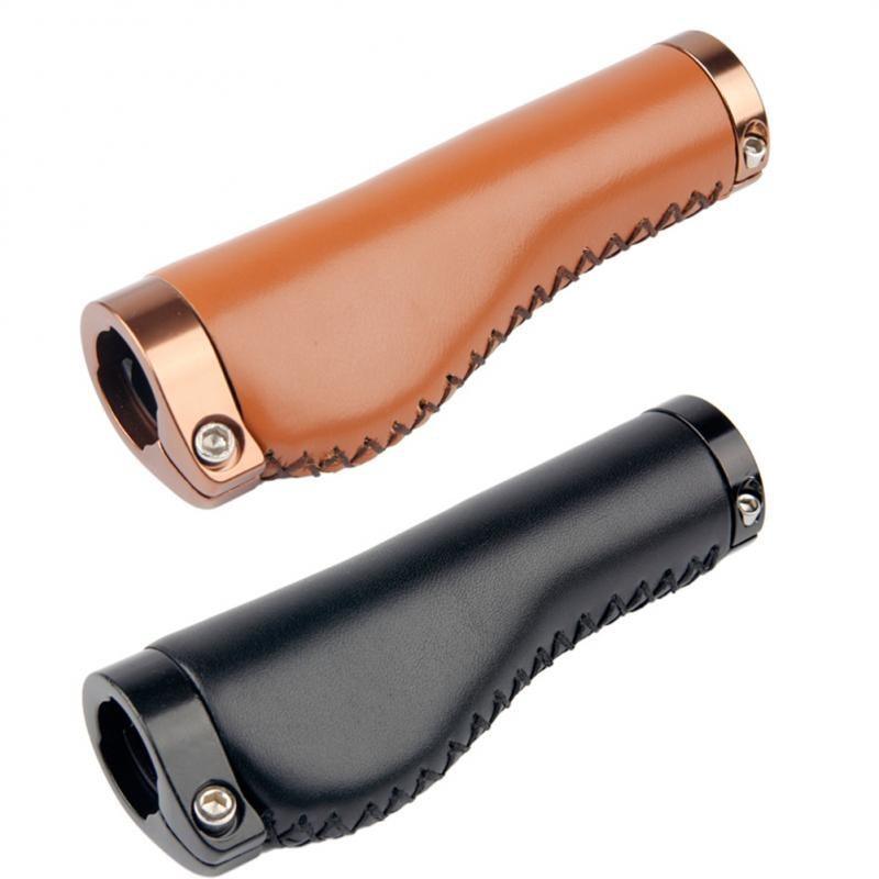Leather Mountain Bike Scooter Bicycle Handlebar Cover Handle Grips Non - Slip Lock - on Bike Handlebar Grips Locking Non - Slip - PU Bicycle Handle Grip Bike Grips Widen Holding Surface For Cycling Mountain And Bicycles - UrbanCycling.com