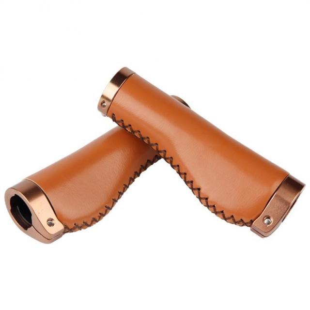 Leather Mountain Bike Scooter Bicycle Handlebar Cover Handle Grips Non - Slip Lock - on Bike Handlebar Grips Locking Non - Slip - PU Bicycle Handle Grip Bike Grips Widen Holding Surface For Cycling Mountain And Bicycles - UrbanCycling.com