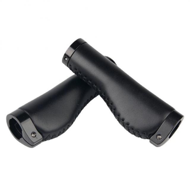Leather Mountain Bike Scooter Bicycle Handlebar Cover Handle Grips Non - Slip Lock - on Bike Handlebar Grips Locking Non - Slip - PU Bicycle Handle Grip Bike Grips Widen Holding Surface For Cycling Mountain And Bicycles - UrbanCycling.com