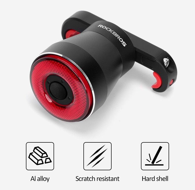 LED Bicycle Waterproof USB Charging Taillight Cycling Flashlight Auto Brake Sensing Smart Bicycle Rear Brake Lights Braking Sensing Taillights USB Rechargeable Ultra Bright LED Warning Bicycle Flashlight - UrbanCycling.com