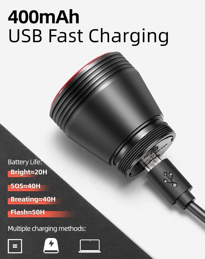 LED Bicycle Waterproof USB Charging Taillight Cycling Flashlight Auto Brake Sensing Smart Bicycle Rear Brake Lights Braking Sensing Taillights USB Rechargeable Ultra Bright LED Warning Bicycle Flashlight - UrbanCycling.com