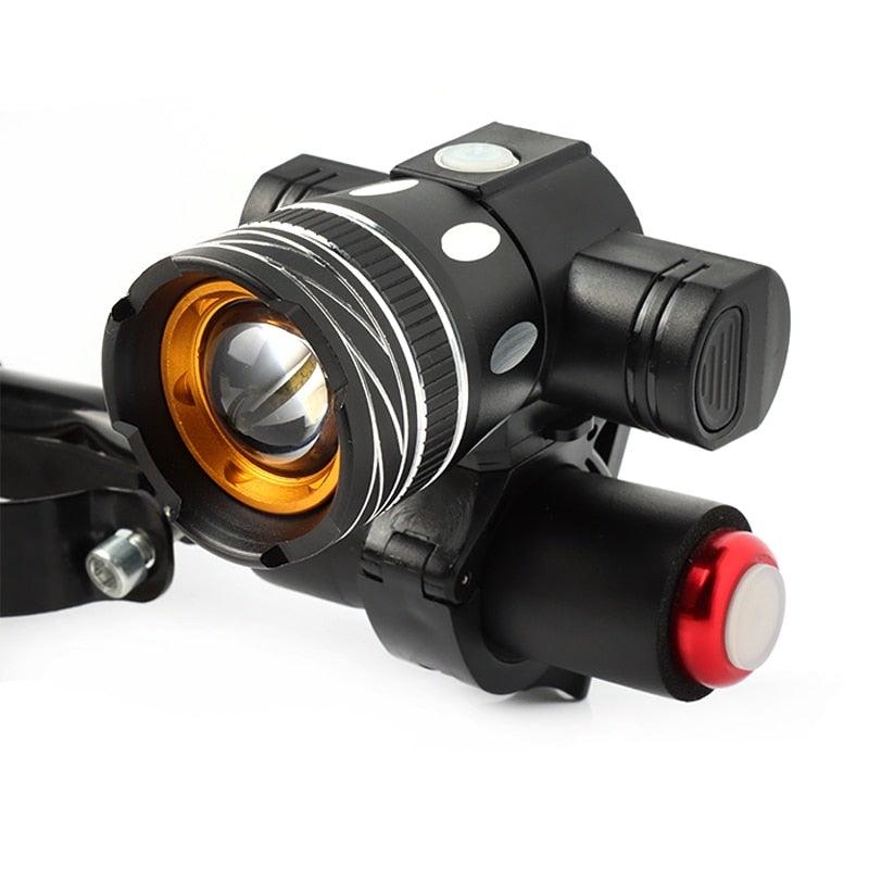 LED Headlight For Bike Electric Scooter USB Rechargeable LED Light Front Lamp High Lumens Brightness Bicycle Light Front With Strong Battery Portable Waterproof Flashlight For Night Cycling - UrbanCycling.com