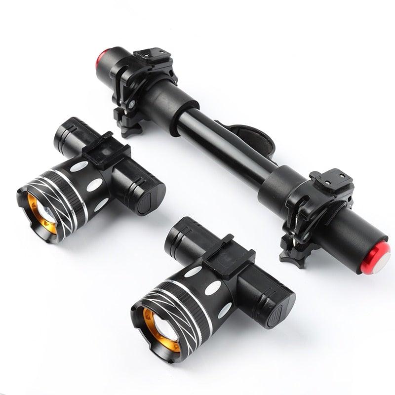 LED Headlight For Bike Electric Scooter USB Rechargeable LED Light Front Lamp High Lumens Brightness Bicycle Light Front With Strong Battery Portable Waterproof Flashlight For Night Cycling - UrbanCycling.com