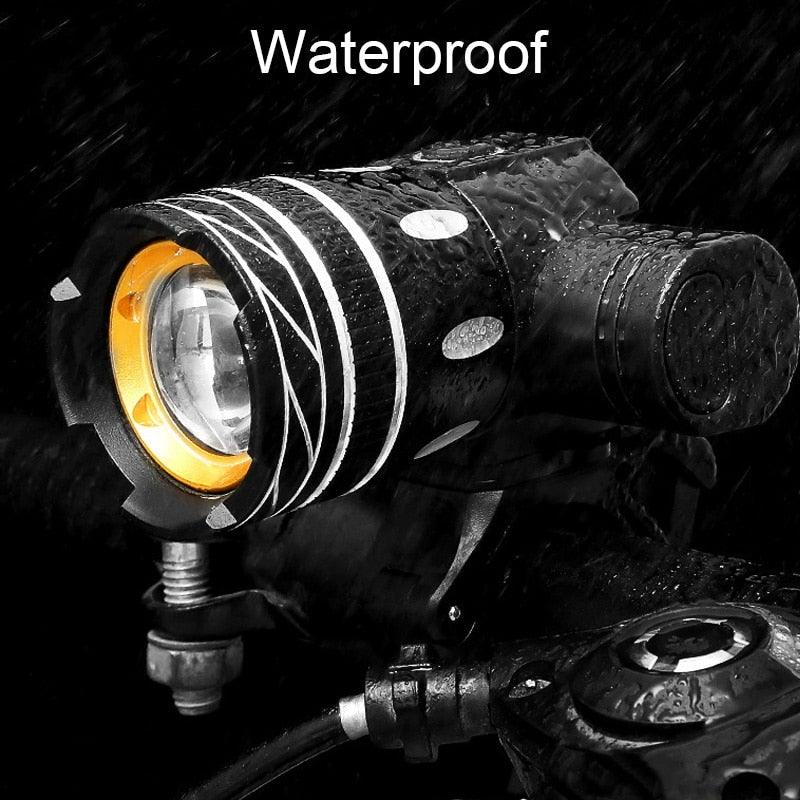LED Headlight For Bike Electric Scooter USB Rechargeable LED Light Front Lamp High Lumens Brightness Bicycle Light Front With Strong Battery Portable Waterproof Flashlight For Night Cycling - UrbanCycling.com