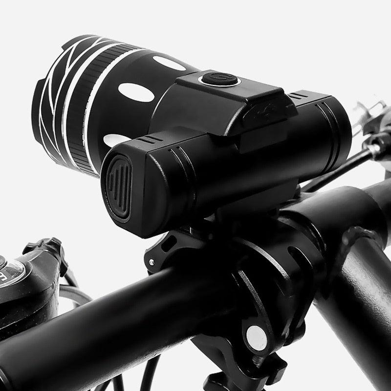 LED Headlight For Bike Electric Scooter USB Rechargeable LED Light Front Lamp High Lumens Brightness Bicycle Light Front With Strong Battery Portable Waterproof Flashlight For Night Cycling - UrbanCycling.com