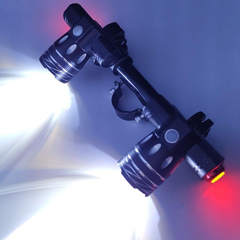 LED Headlight For Bike Electric Scooter USB Rechargeable LED Light Front Lamp High Lumens Brightness Bicycle Light Front With Strong Battery Portable Waterproof Flashlight For Night Cycling - UrbanCycling.com