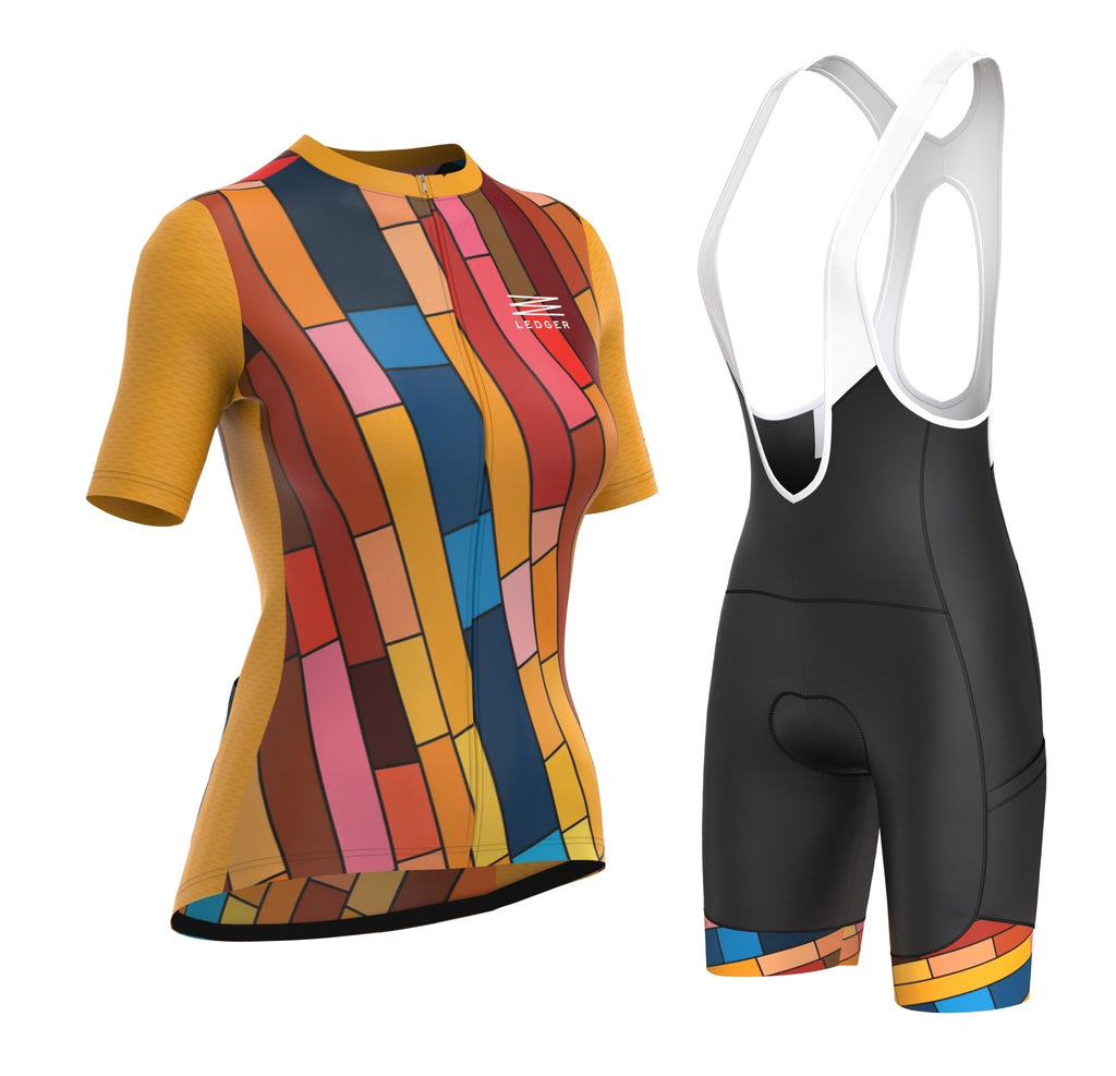 Ledger Mosaic - Women's Bib Shorts - UrbanCycling.com