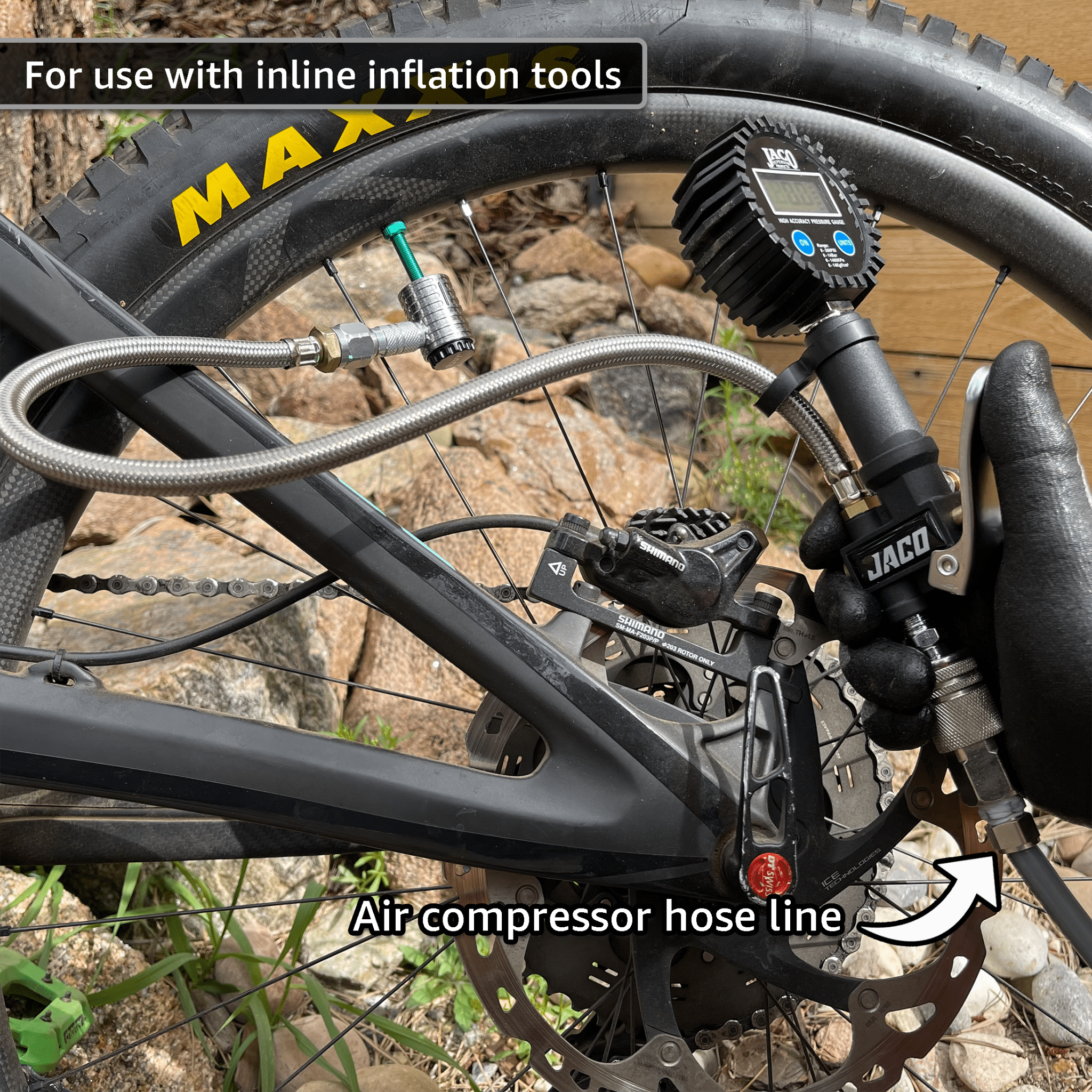 Lightning XP Locking Presta Air Chuck for Bike Tires
