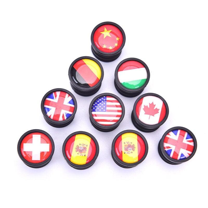 Lightweight Mini Bicycle National Flag Handlebar End Plugs For Mountain Road Bike Bicycle Grips Parts Protective Cover Handlebar Bar End Plugs Plastic Bike Handlebar End Caps For Road Bike Most Bicycle - UrbanCycling.com