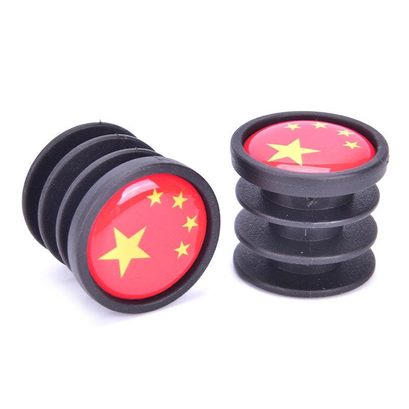 Lightweight Mini Bicycle National Flag Handlebar End Plugs For Mountain Road Bike Bicycle Grips Parts Protective Cover Handlebar Bar End Plugs Plastic Bike Handlebar End Caps For Road Bike Most Bicycle - UrbanCycling.com