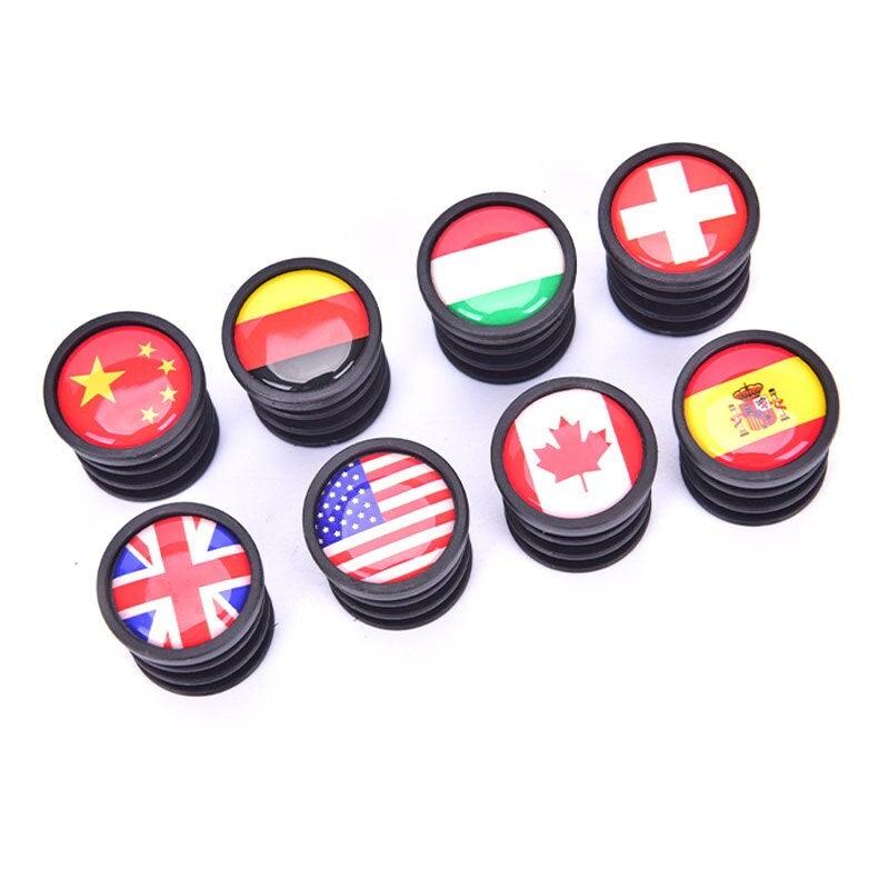 Lightweight Mini Bicycle National Flag Handlebar End Plugs For Mountain Road Bike Bicycle Grips Parts Protective Cover Handlebar Bar End Plugs Plastic Bike Handlebar End Caps For Road Bike Most Bicycle - UrbanCycling.com