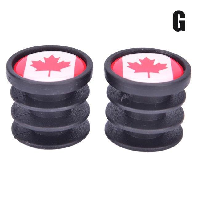 Lightweight Mini Bicycle National Flag Handlebar End Plugs For Mountain Road Bike Bicycle Grips Parts Protective Cover Handlebar Bar End Plugs Plastic Bike Handlebar End Caps For Road Bike Most Bicycle - UrbanCycling.com