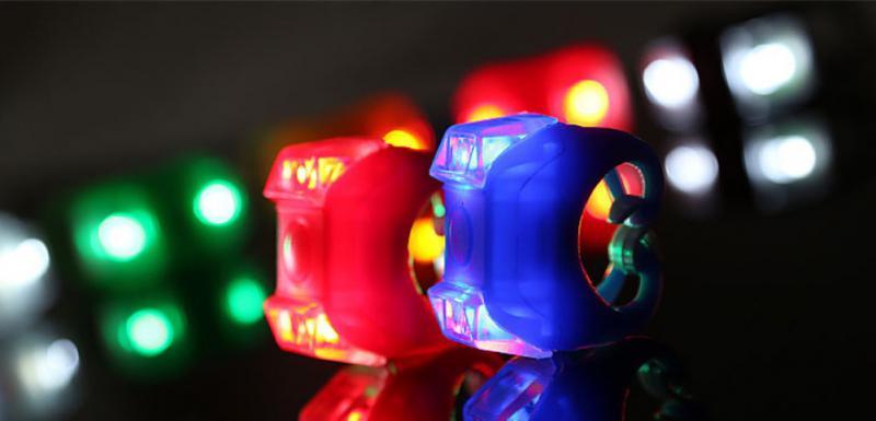 Lightweight Mini LED Silicone Bicycle Front Rear Light Waterproof Mountain Road Bike Cycling Headlight Tail Warning Lamp Silicone LED Bike Light Bike Headlight And Taillight Multi - Purpose Waterproof Bike Light For Cycling - UrbanCycling.com