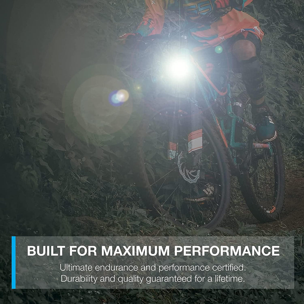 Lightweight USB Rechargeable Bike Light Set Super Bright Front Headlight And Rear LED Bicycle Light 4 Light Mode Options USB Rechargeable Bike Light Set LED Bicycle Front Headlight And Rear Taillight Lithium Battery 650mAh - UrbanCycling.com