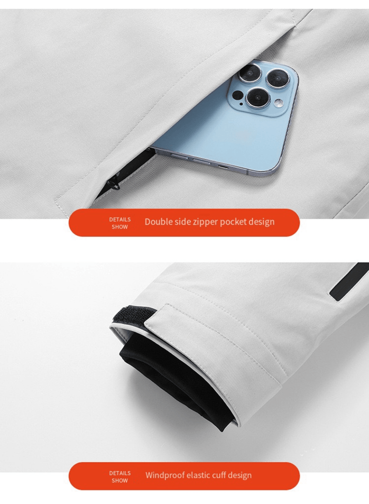 LITEGUEST Waterproof Heated Jacket 5 - Zone USB - Powered for Outdoor - UrbanCycling.com