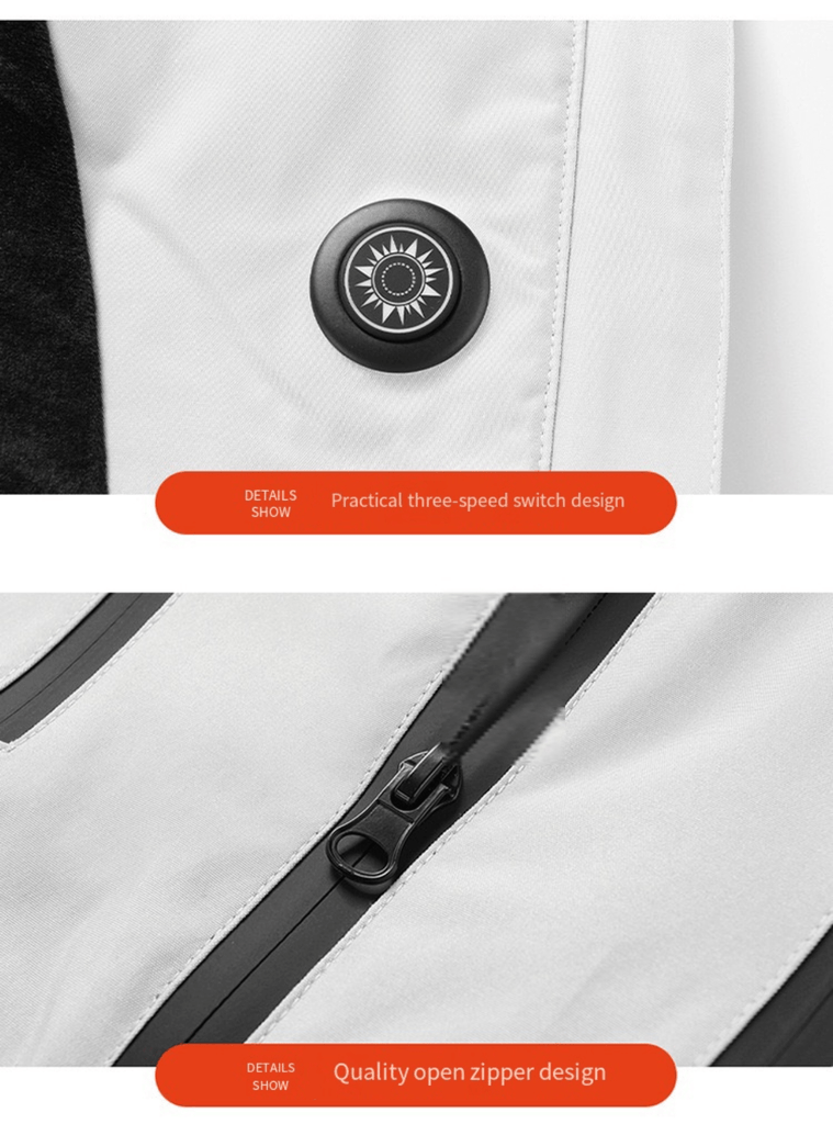 LITEGUEST Waterproof Heated Jacket 5 - Zone USB - Powered for Outdoor - UrbanCycling.com