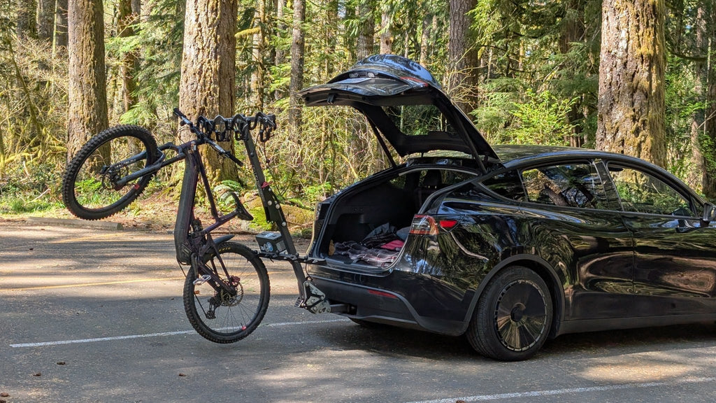 Lolo Racks 4 Bike Rack Optimized for EVs with Foot Activated Tilt and Folding Mast - UrbanCycling.com