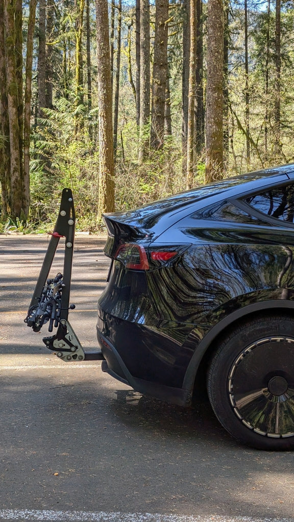 Lolo Racks 4 Bike Rack Optimized for EVs with Foot Activated Tilt and Folding Mast - UrbanCycling.com