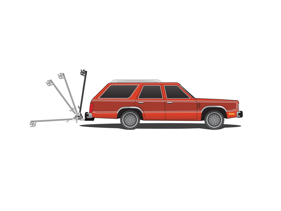 Lolo Racks 6 Bike Rack with Foot Activated Tilt - UrbanCycling.com