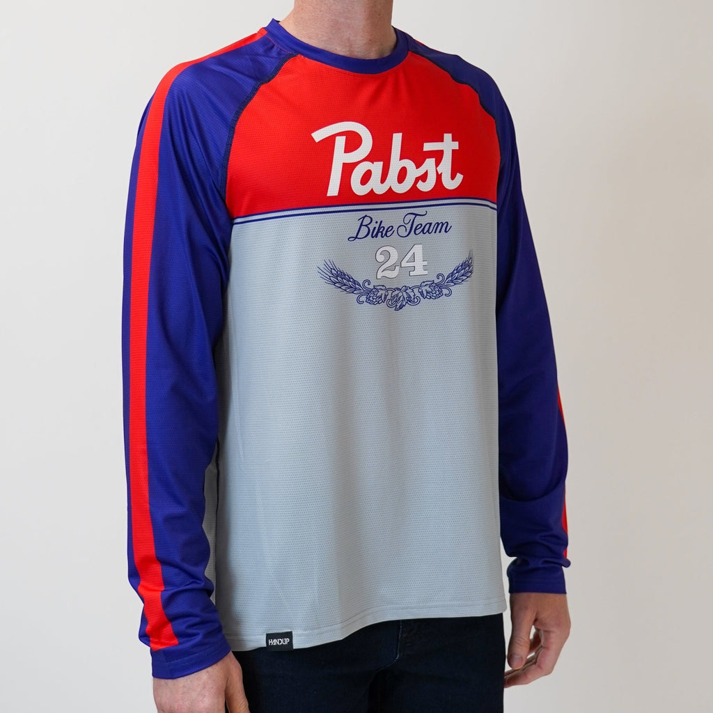 Long Sleeve Lite Jersey - Pabst Bike Team Traditions - UrbanCycling.com