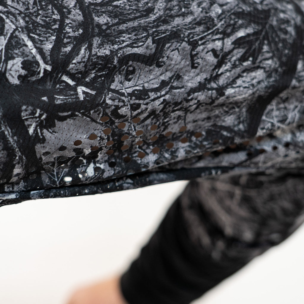 Long Sleeve VenTop Jersey - Grey Timber Camo - UrbanCycling.com