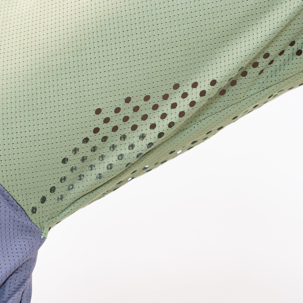 Long Sleeve VenTop Jersey - Moss Green/Steel Grey - UrbanCycling.com