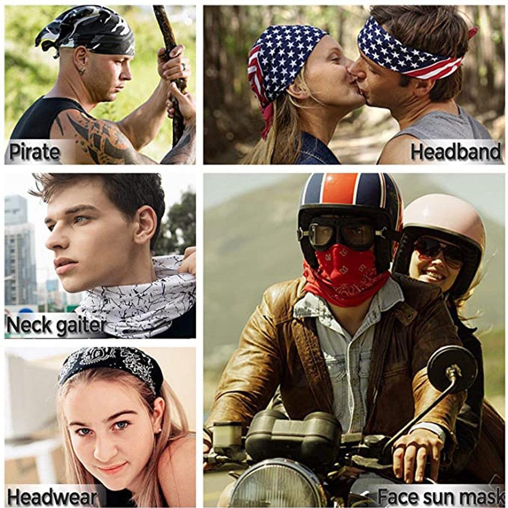 Magic Headband Camouflage Neck Warmer Tube Face Cover Bandana Head Military Motorcycle Bicycle Riding Scarf Neck Tube Face Scarf Cover Cooling Thin Breathable Lightweight Sun Protection for Cycling Fishing Hiking Running - UrbanCycling.com