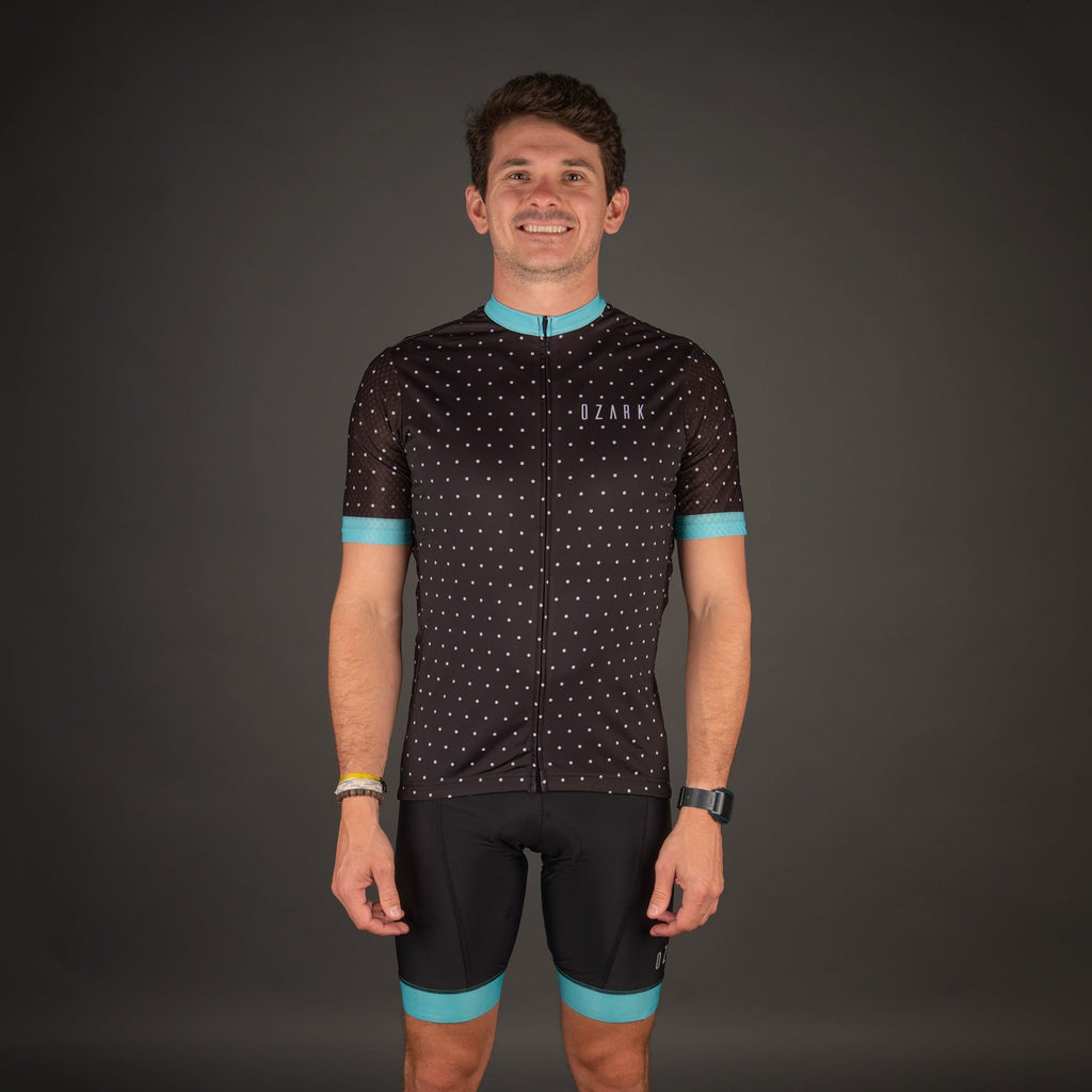Men's Jersey - Black Polka Dot - UrbanCycling.com